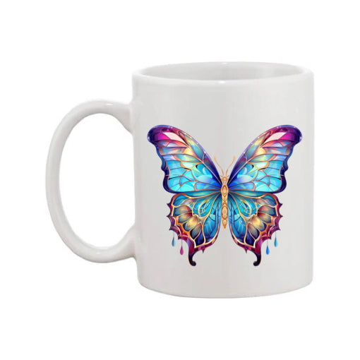 Mug - 11oz - Multi Coloured Butterfly 1