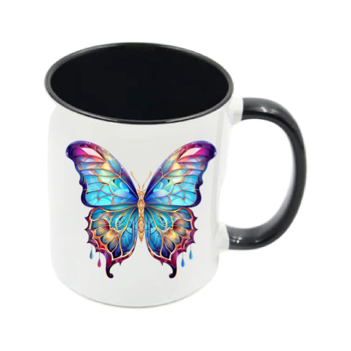 Mug - 11oz - Multi Coloured Butterfly 1