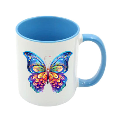 Mug - 11oz - Multi Coloured Butterfly 2