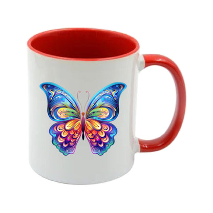 Mug - 11oz - Multi Coloured Butterfly 2