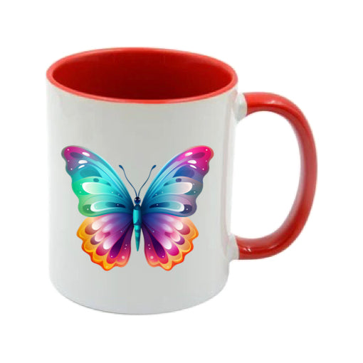Mug - 11oz - Multi Coloured Butterfly 3