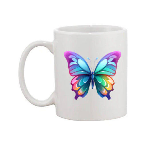 Mug - 11oz - Multi Coloured Butterfly 4