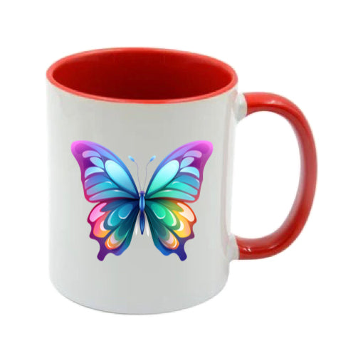 Mug - 11oz - Multi Coloured Butterfly 4