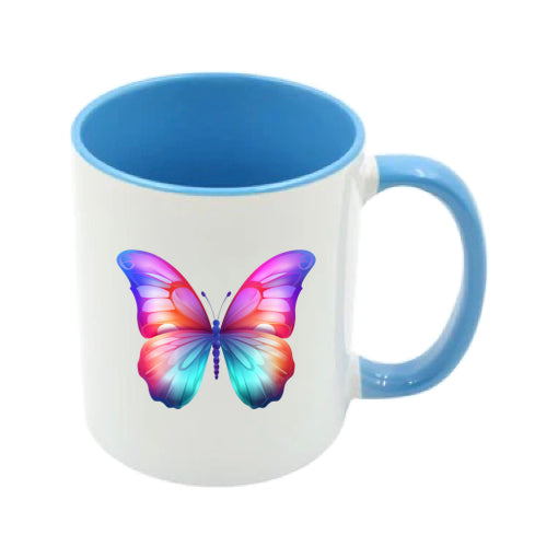 Mug - 11oz - Multi Coloured Butterfly 5