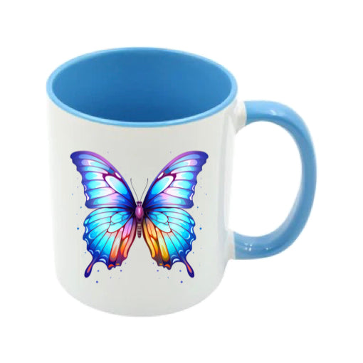 Mug - 11oz - Multi Coloured Butterfly 6