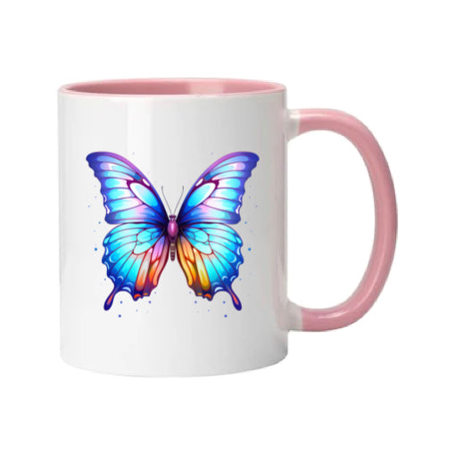 Mug - 11oz - Multi Coloured Butterfly 6