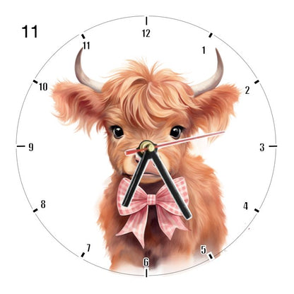 Clocks with 23x different Highland Cows - Group A