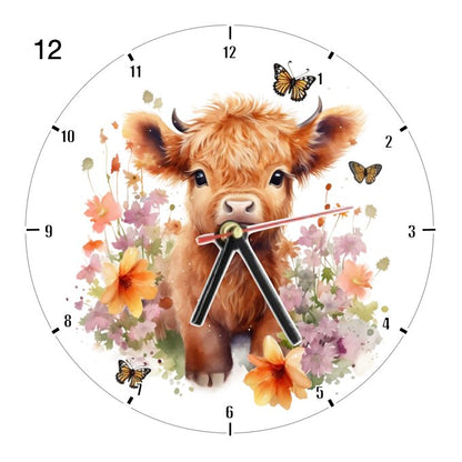 Clocks with 23x different Highland Cows - Group A