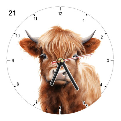 Clocks with 23x different Highland Cows - Group A
