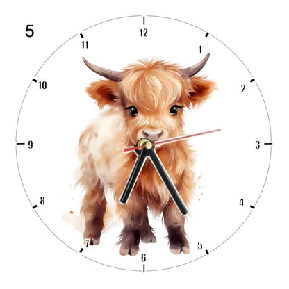 Clocks with 23x different Highland Cows - Group A