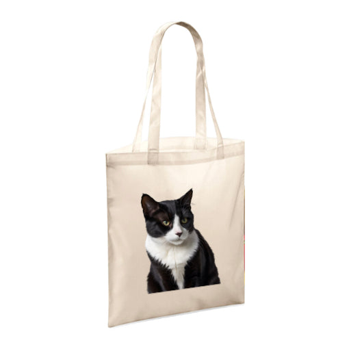 Polyester Tote Bags 10ltr with Black & White Cats