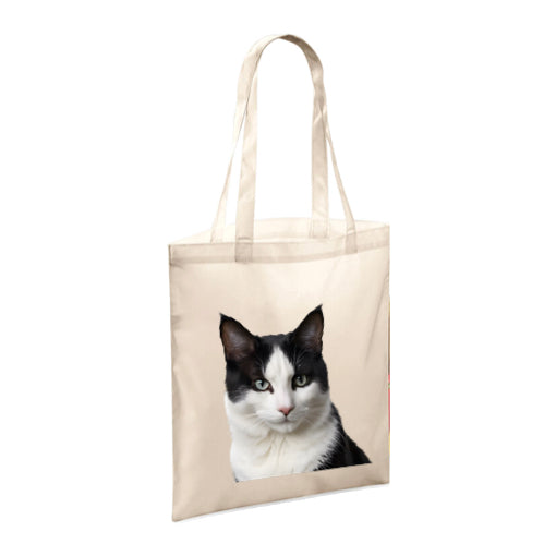Polyester Tote Bags 10ltr with Black & White Cats