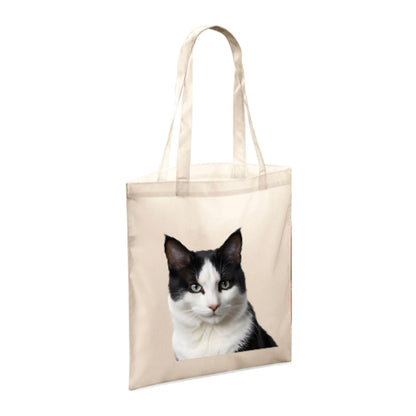 Polyester Tote Bags 10ltr with Black & White Cats