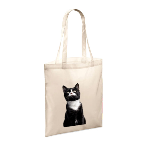 Polyester Tote Bags 10ltr with Black & White Cats