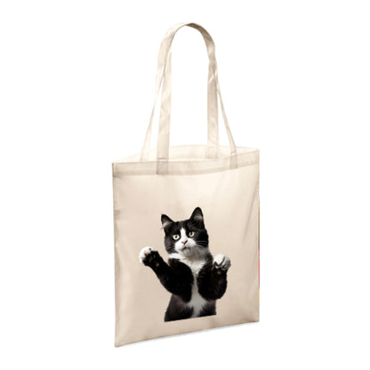 Polyester Tote Bags 10ltr with Black & White Cats