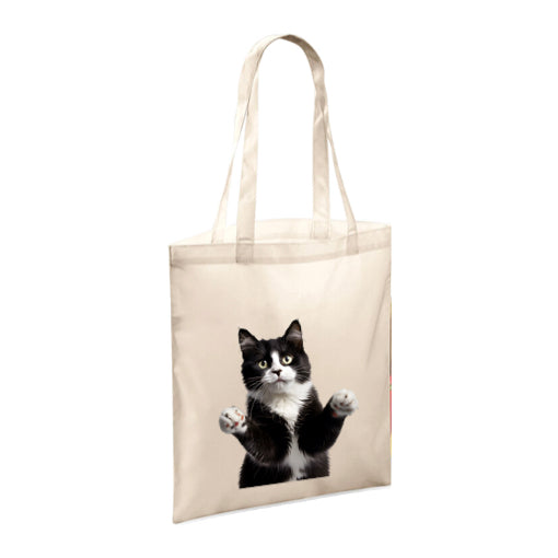 Polyester Tote Bags 10ltr with Black & White Cats