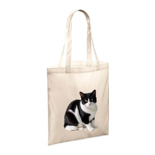 Polyester Tote Bags 10ltr with Black & White Cats