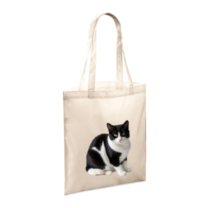 Polyester Tote Bags 10ltr with Black & White Cats