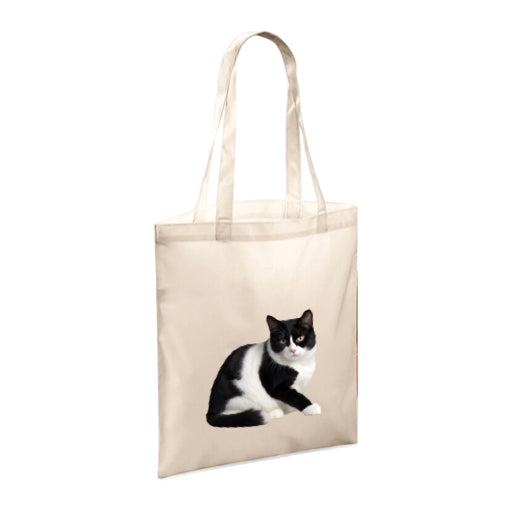 Polyester Tote Bags 10ltr with Black & White Cats