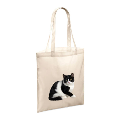 Polyester Tote Bags 10ltr with Black & White Cats