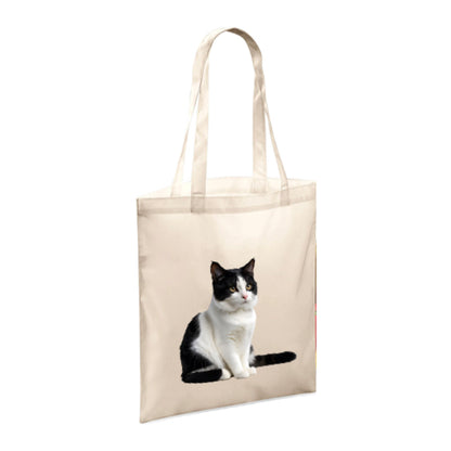 Polyester Tote Bags 10ltr with Black & White Cats