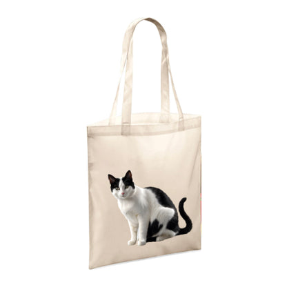 Polyester Tote Bags 10ltr with Black & White Cats