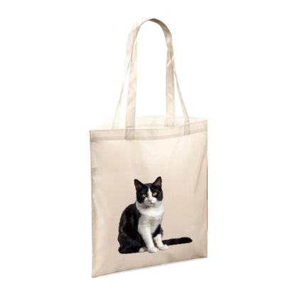 Polyester Tote Bags 10ltr with Black & White Cats