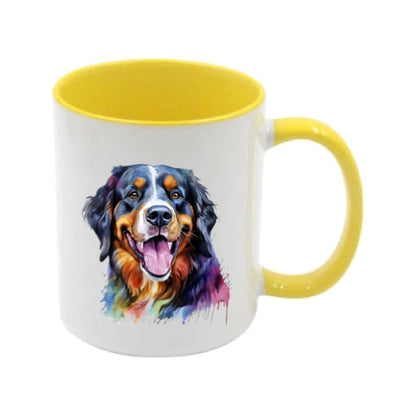 Mug - 11oz - Bernese Mountain Dog in vibrant watercolours 3