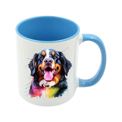 Mug - 11oz - Bernese Mountain Dog in vibrant watercolours 4