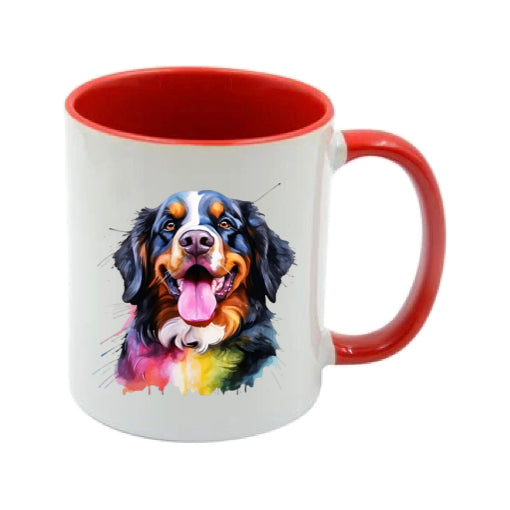 Mug - 11oz - Bernese Mountain Dog in vibrant watercolours 4