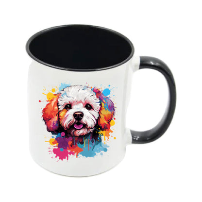Mug - 11oz - Bichon Frise dog in vibrant watercolours 5