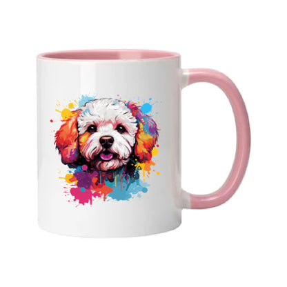 Mug - 11oz - Bichon Frise dog in vibrant watercolours 5