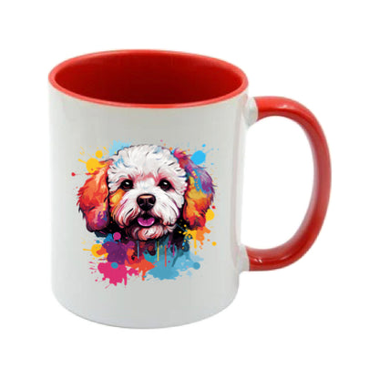 Mug - 11oz - Bichon Frise dog in vibrant watercolours 5