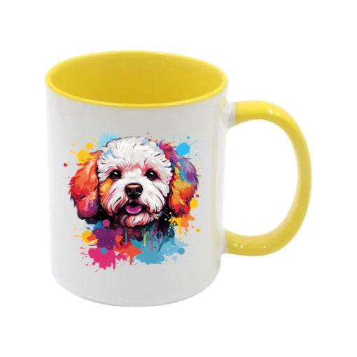 Mug - 11oz - Bichon Frise dog in vibrant watercolours 5