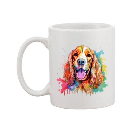 Mug - 11oz - Cocker Spaniel in vibrant watercolours 3