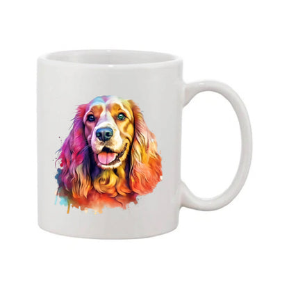 Mug - 11oz - Cocker Spaniel in vibrant watercolours 4