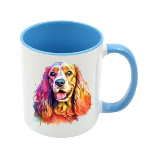 Mug - 11oz - Cocker Spaniel in vibrant watercolours 4