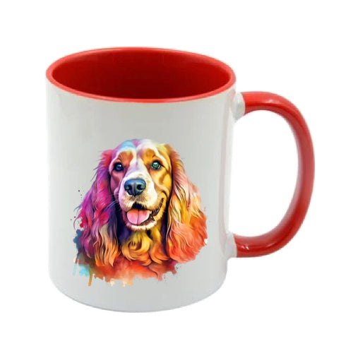 Mug - 11oz - Cocker Spaniel in vibrant watercolours 4
