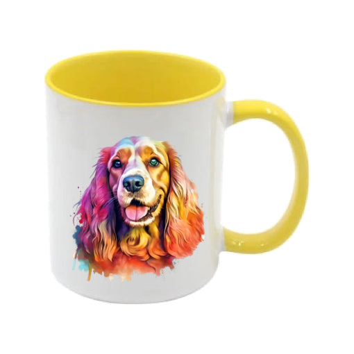 Mug - 11oz - Cocker Spaniel in vibrant watercolours 4
