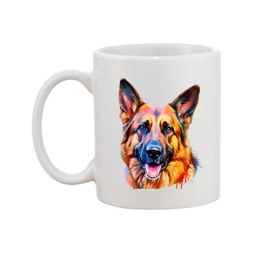 Mug - 11oz - German Shepherd in vibrant watercolours 3