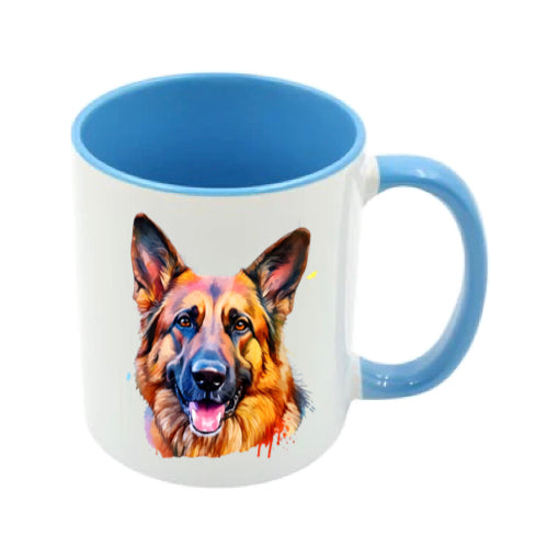 Mug - 11oz - German Shepherd in vibrant watercolours 3