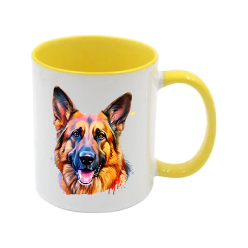 Mug - 11oz - German Shepherd in vibrant watercolours 3