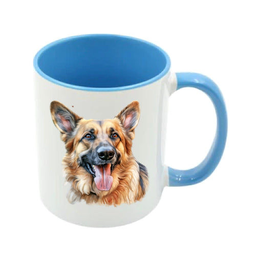 Mug - 11oz - German Shepherd in vibrant watercolours 5