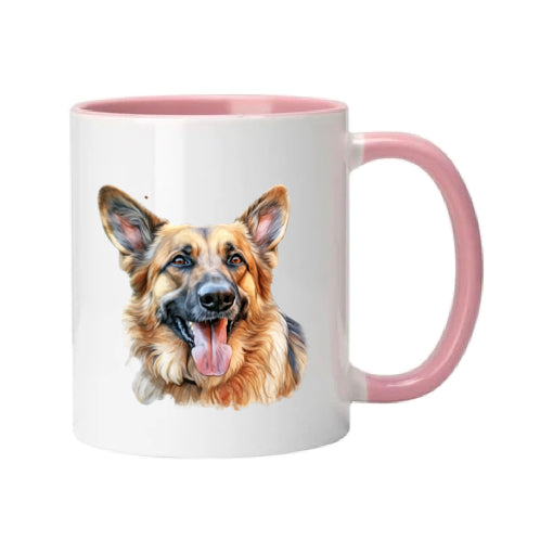 Mug - 11oz - German Shepherd in vibrant watercolours 5