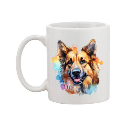 Mug - 11oz - German Shepherd in vibrant watercolours 6