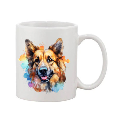 Mug - 11oz - German Shepherd in vibrant watercolours 6