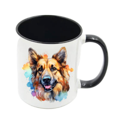 Mug - 11oz - German Shepherd in vibrant watercolours 6