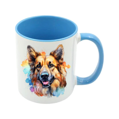 Mug - 11oz - German Shepherd in vibrant watercolours 6