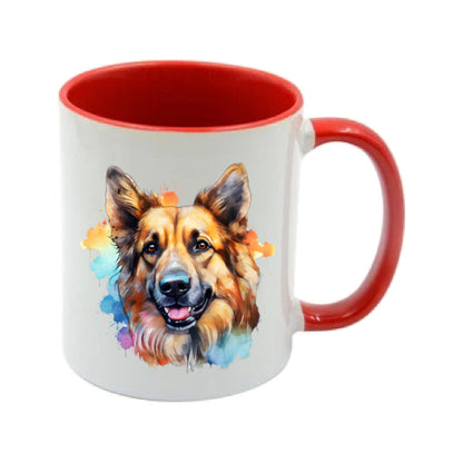 Mug - 11oz - German Shepherd in vibrant watercolours 6