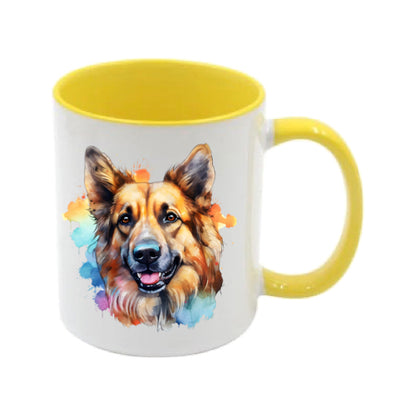 Mug - 11oz - German Shepherd in vibrant watercolours 6